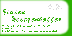 vivien weitzenhoffer business card